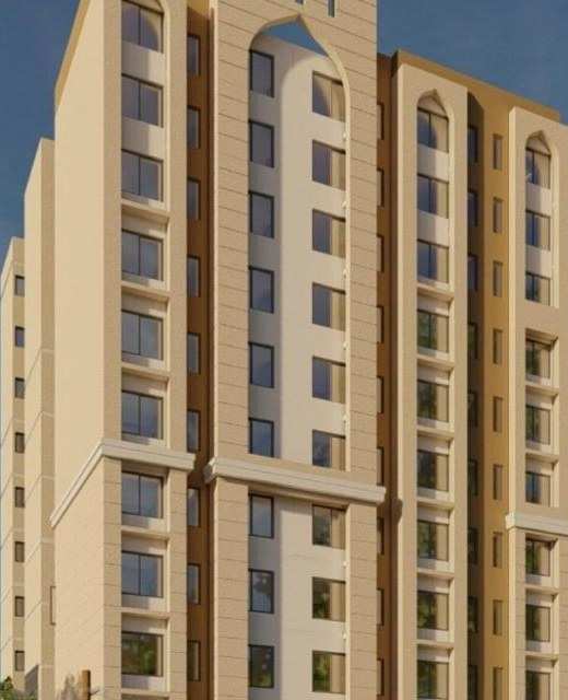 Bellapoint Suites, a twelve-storey residential building in warm sandstone tones with arched window surrounds.